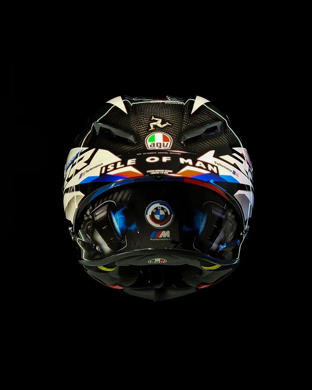 M1000RR “TT Tricolore Carbon” — Custom AGV Pista GP RR