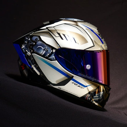 YZF-R1M “Alien Vector” — Custom Shoei X-14