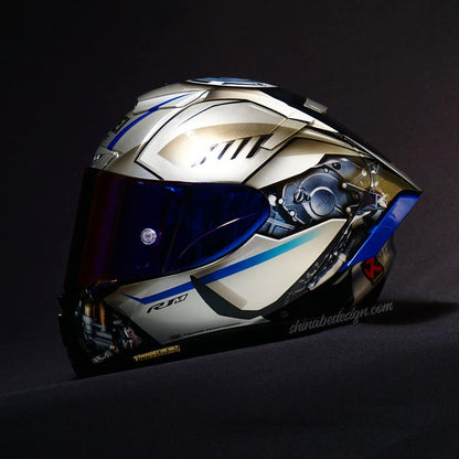 YZF-R1M “Alien Vector” — Custom Shoei X-14