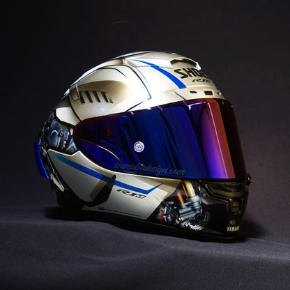 YZF-R1M “Alien Vector” — Custom Shoei X-14