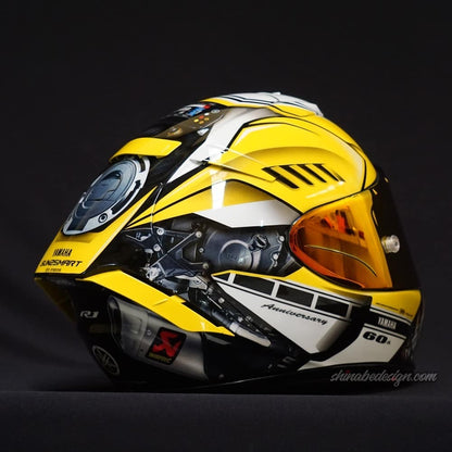 YZF-R1 “Alien SpeedBlock — 60th Anniversary Yellow” — Custom Shoei X-14