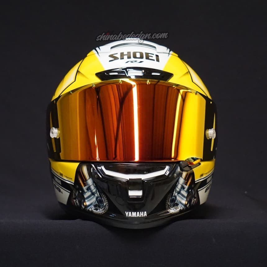 YZF-R1 “Alien SpeedBlock — 60th Anniversary Yellow” — Custom Shoei X-14