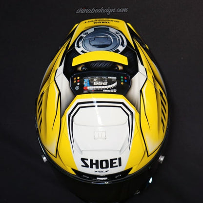 YZF-R1 “Alien SpeedBlock — 60th Anniversary Yellow” — Custom Shoei X-14