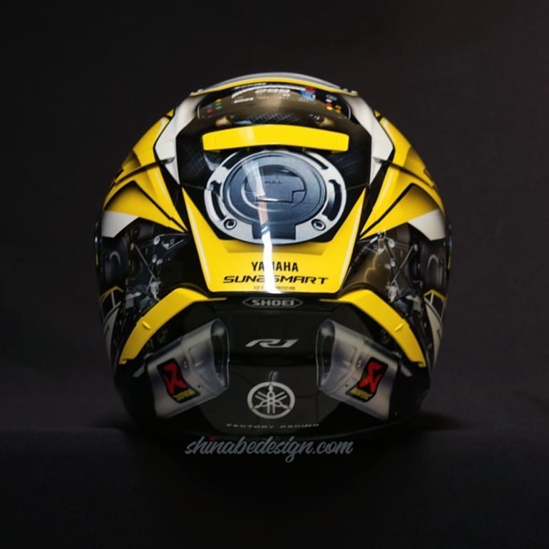 YZF-R1 “Alien SpeedBlock — 60th Anniversary Yellow” — Custom Shoei X-14