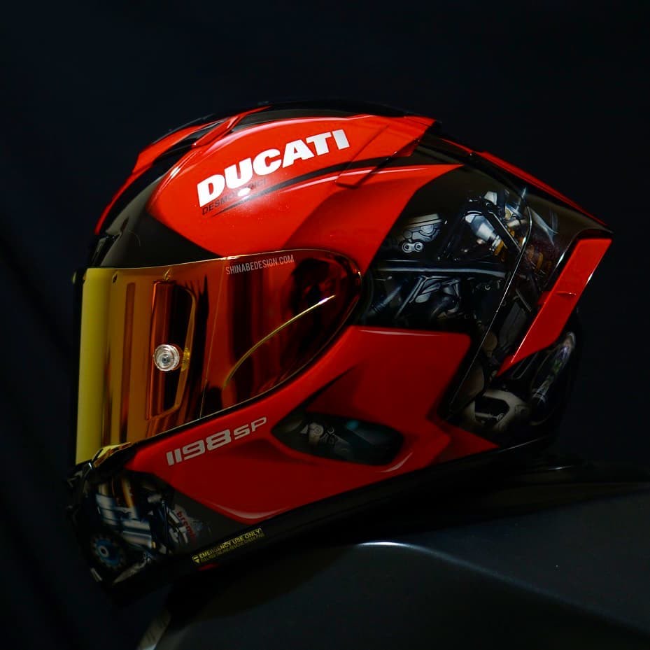 Ducati 1198 “Alien Desmo — Toce Edition” — Custom Shoei X-14