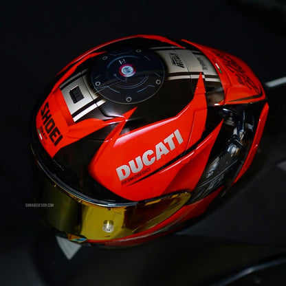 Ducati 1198 “Alien Desmo — Toce Edition” — Custom Shoei X-14