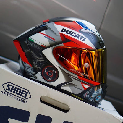 Panigale V4S “Corse Satin” — Custom Shoei X-14 (Matte Special)