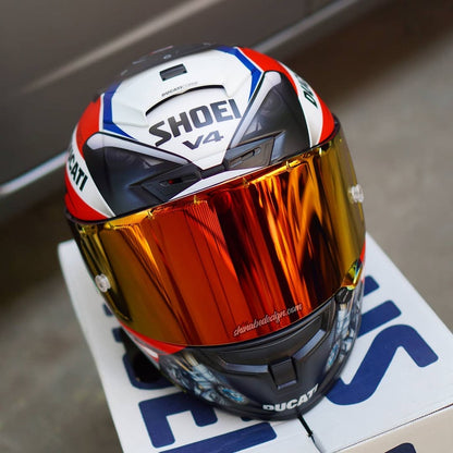 Panigale V4S “Corse Satin” — Custom Shoei X-14 (Matte Special)