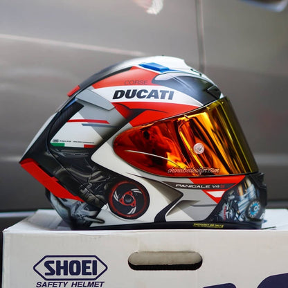 Panigale V4S “Corse Satin” — Custom Shoei X-14 (Matte Special)