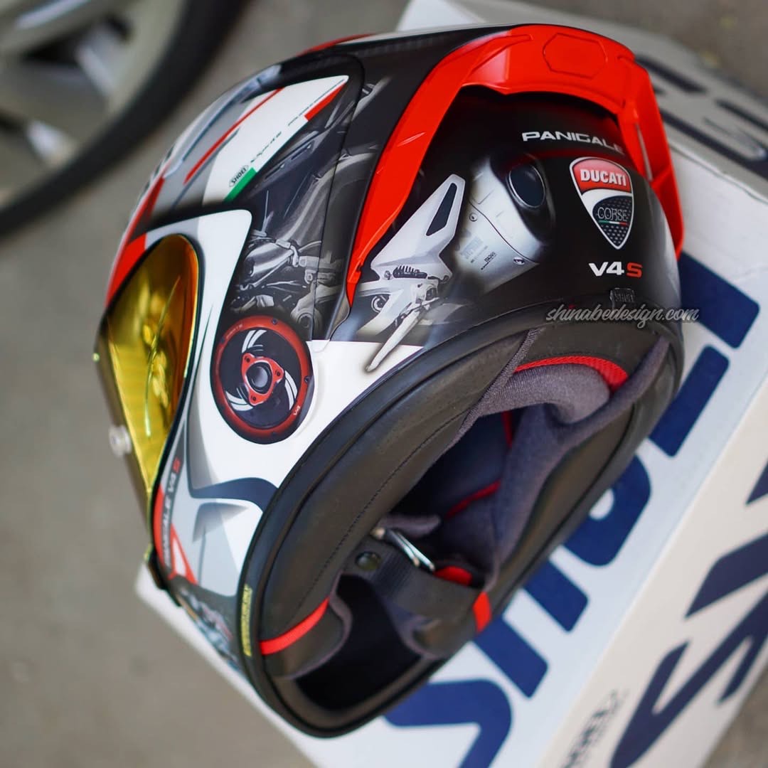 Panigale V4S “Corse Satin” — Custom Shoei X-14 (Matte Special)