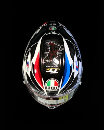 M1000RR “TT Tricolore Carbon” — Custom AGV Pista GP RR