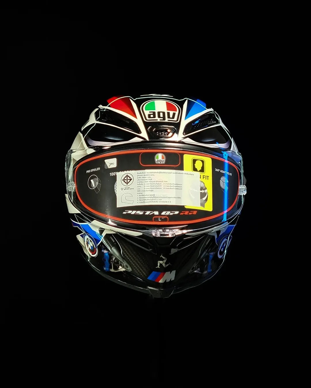 M1000RR “TT Tricolore Carbon” — Custom AGV Pista GP RR